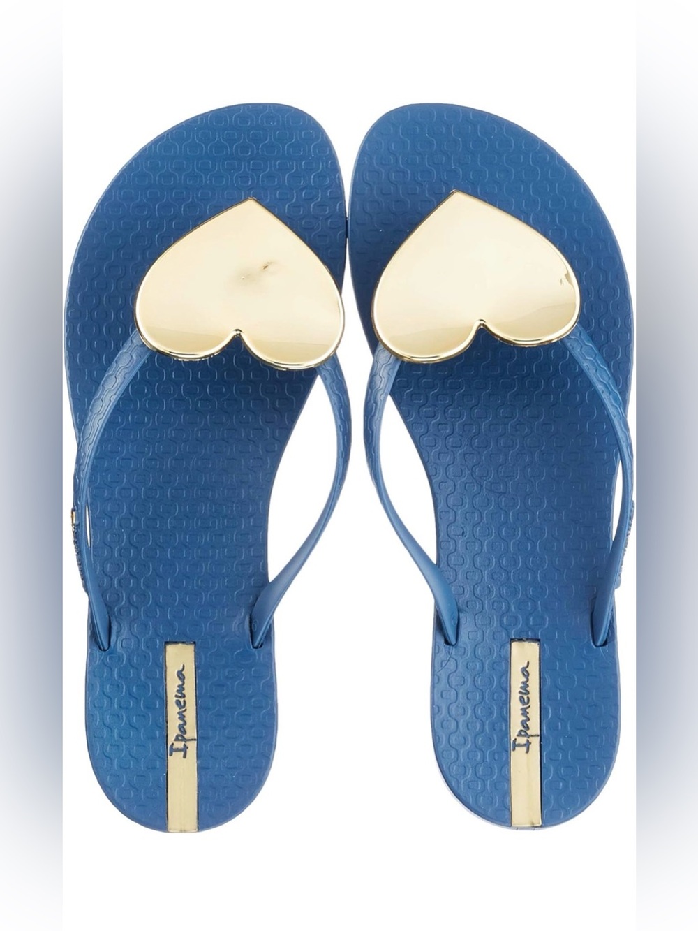 Ipanema Women's Wave Heart Sparkle Flip-Flop Sandals  NWT 6